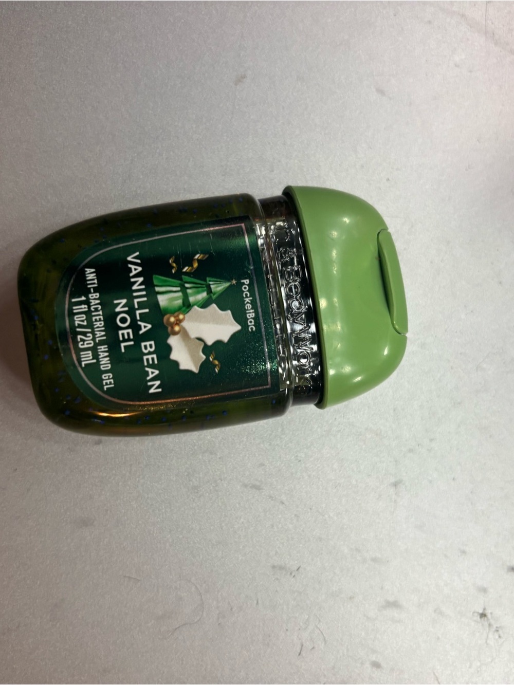 Bath & Body Works Vanilla Bean Noel PocketBac Hand Gel - Light Green